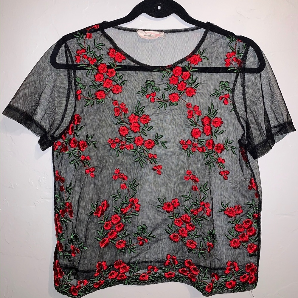 Mesh short sleeve shirt